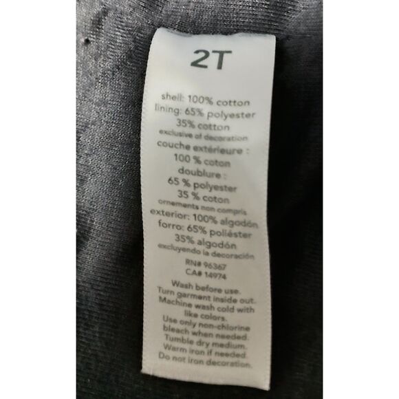 OshKosh B'gosh:  Black Vintage Looking Zip/Snap Button Jacket, Boy Size 2T - Picture 5 of 5